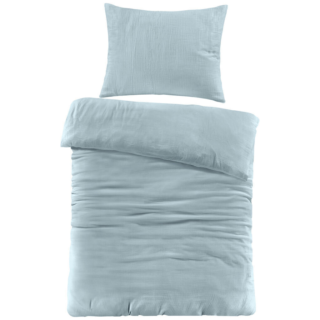 Novel OBOJSTRANNÁ POSTEĽNÁ BIELIZEŇ, renforcé, mušelín, šalviovozelená, 140/200 cm