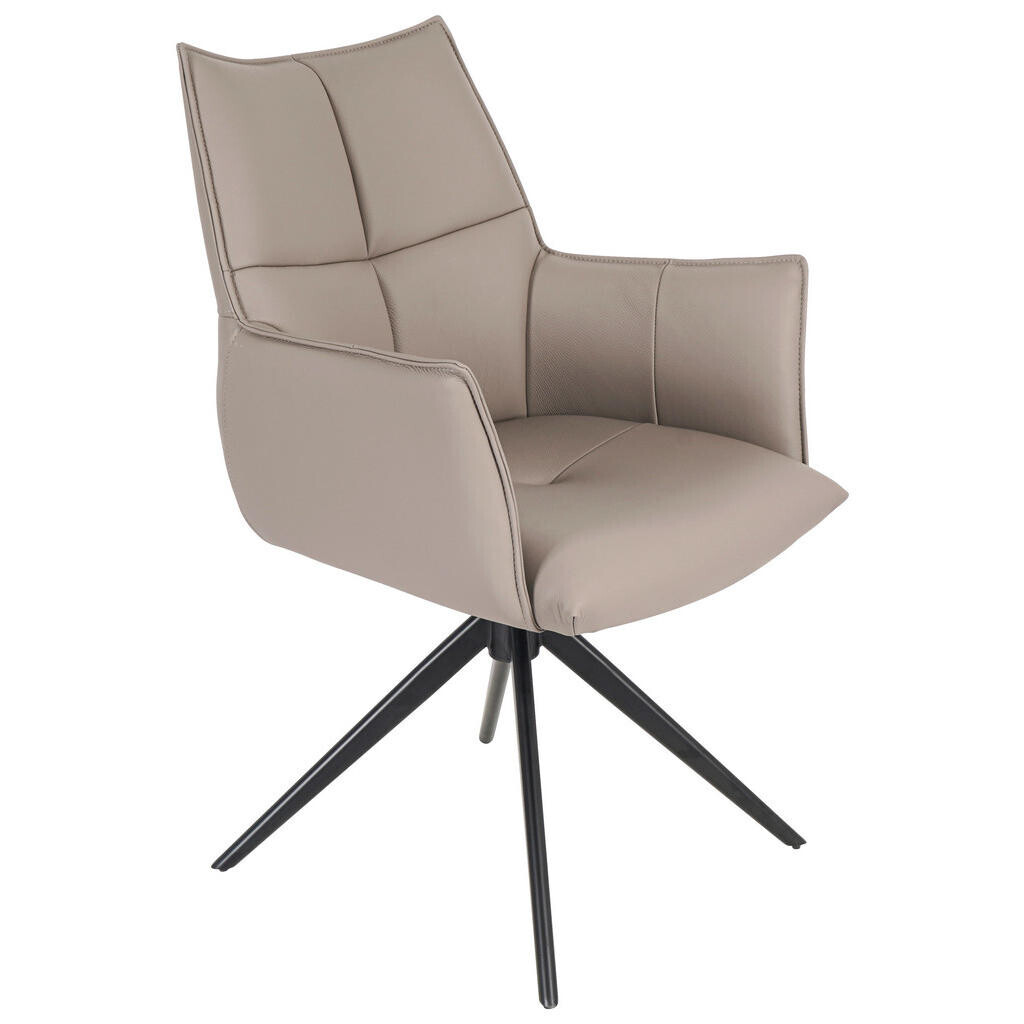 Novel STOLIČKA S PODRÚČKAMI, čierna, taupe