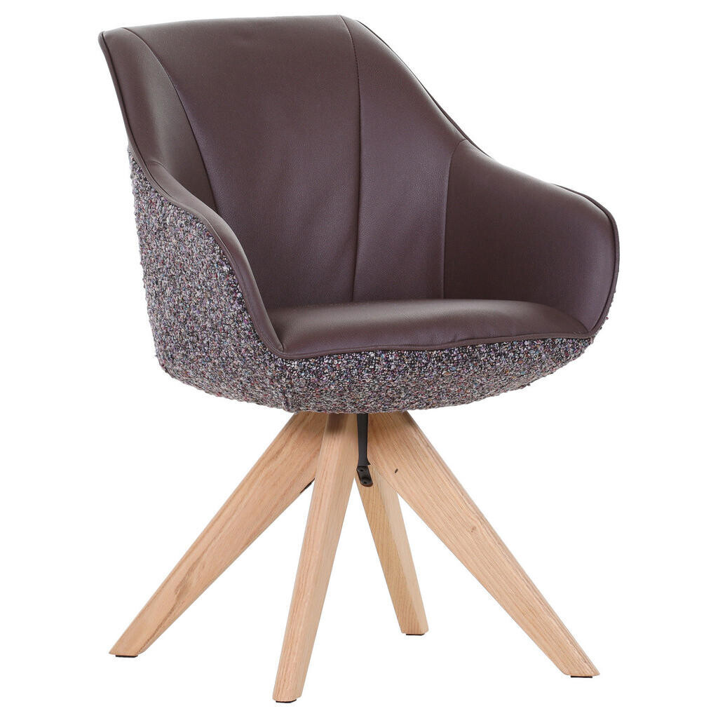 Landscape STOLIČKA S PODRÚČKAMI, ženilka, plochá tkanina, fialová