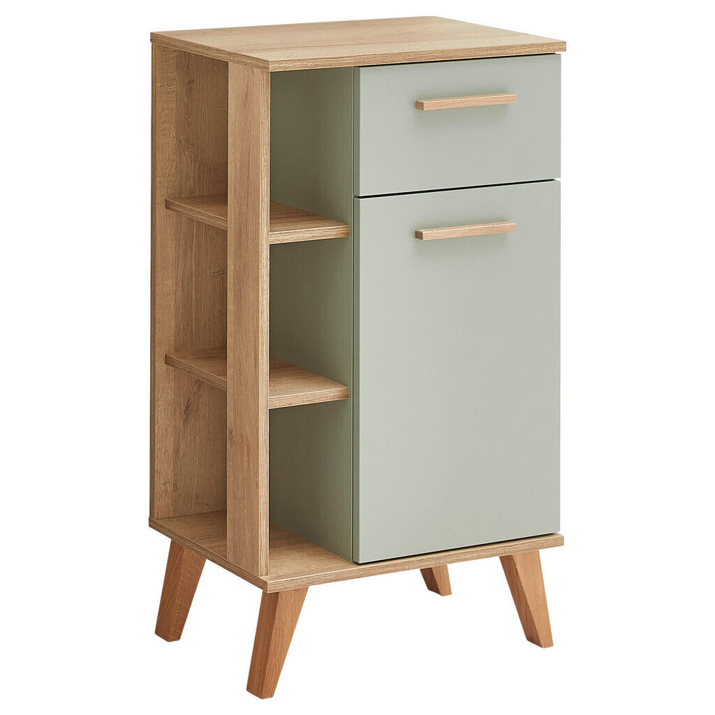 Xora SPODNÁ SKRINKA, farba duba, pastelová zelená, farba duba, pastelová zelená, 50,5/89,5/33 cm