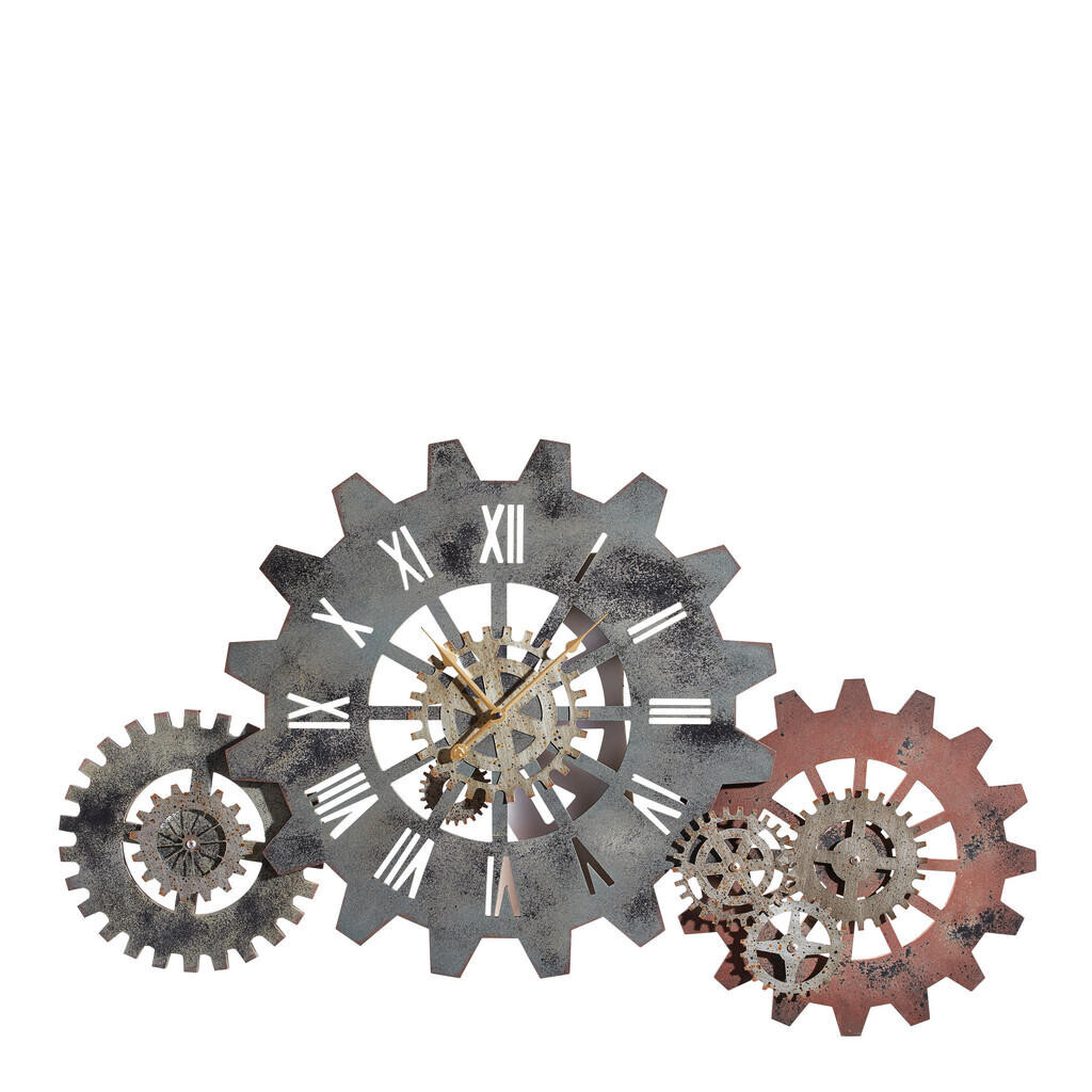 Ambia Home NÁSTENNÉ HODINY, hnedá, 107/63 cm