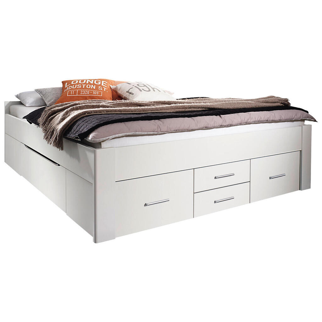 Rauch Möbel POSTEĽ S ÚLOŽNÝM PRIESTOROM, 180/200 cm, biela