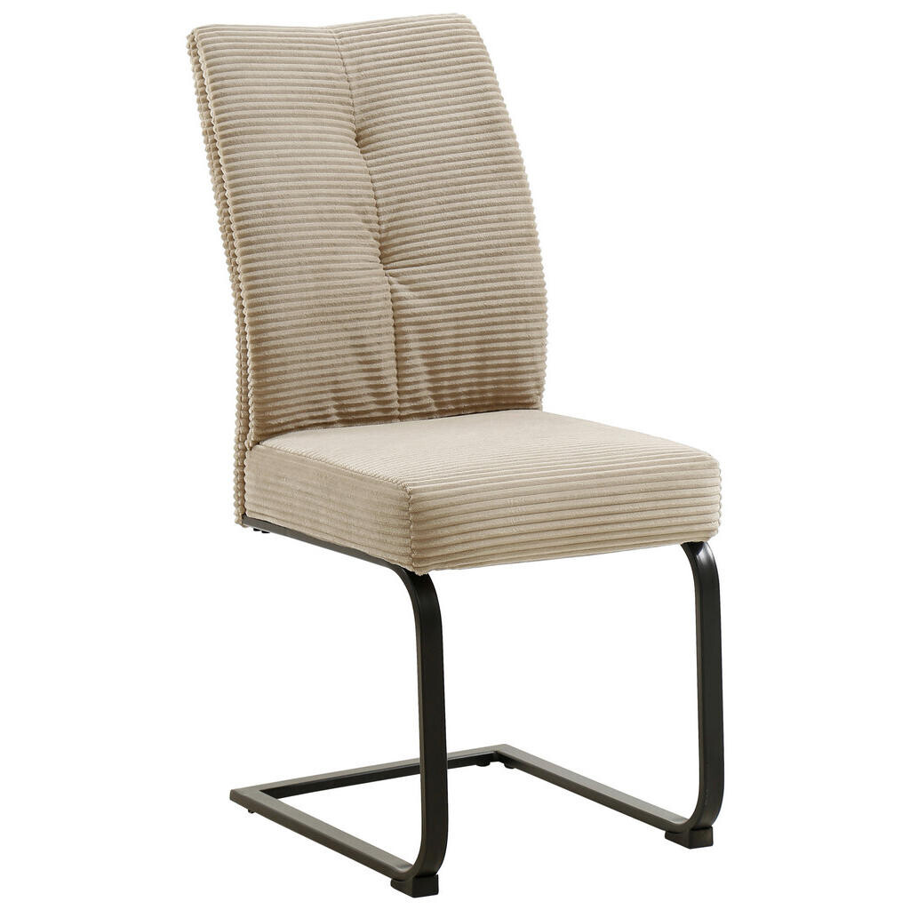 Carryhome STOLIČKA S PRUŽNÝM PODNOŽÍM, kord, čierna, kaki