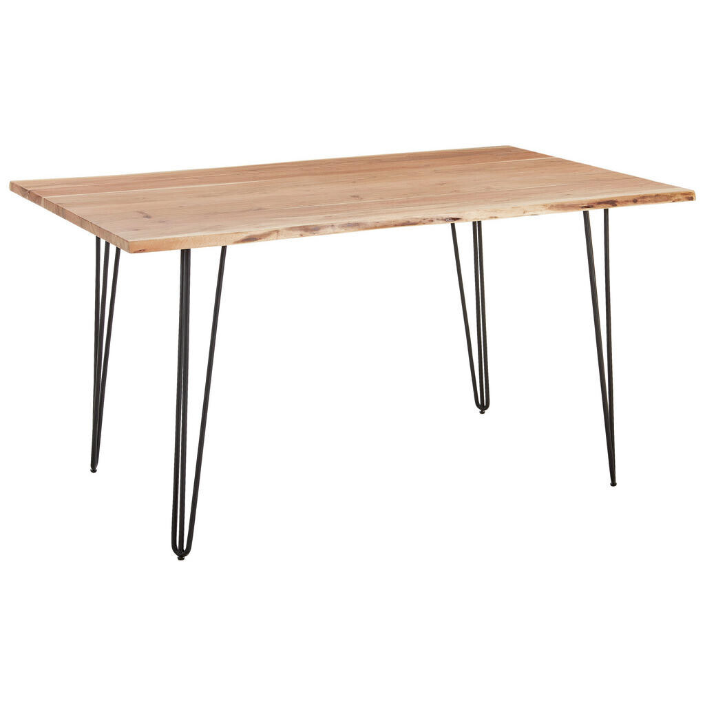 Landscape JEDÁLENSKÝ STÔL, akácia, čierna, farba akácie, 140/90/76 cm