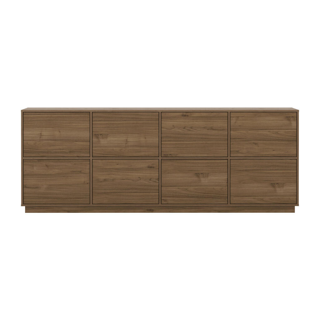 MID.YOU ŠIROKÁ KOMODA, farba orecha, 220,5/82,5/41,5 cm