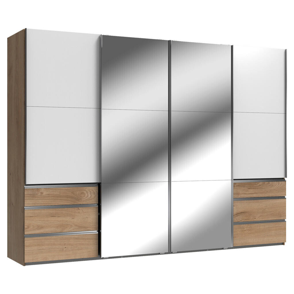 MID.YOU ŠAT. SKRIŇA S POSUV. DVERAMI, biela, farba duba, 300/216/65 cm