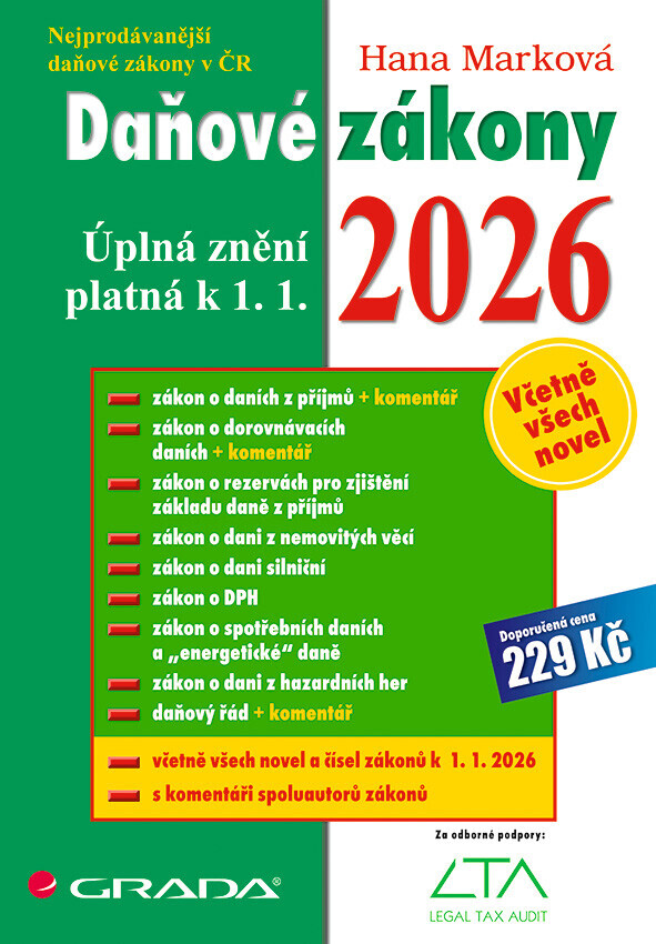 Daňové zákony 2026, Marková Hana