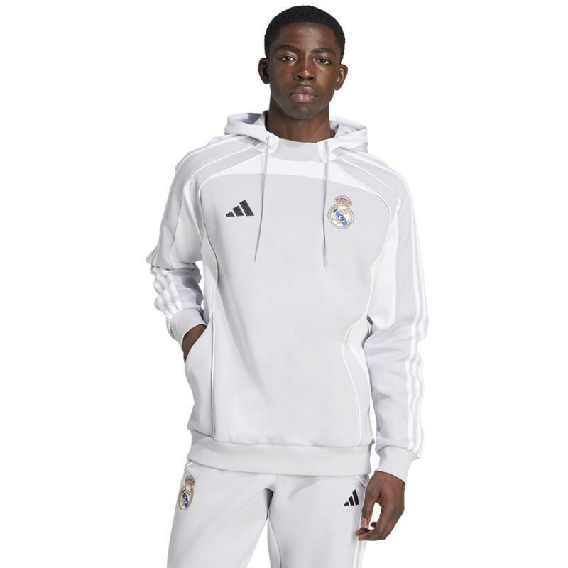 Pánske Real Madrid JN3071 Light grey with white - Adidas L světle šedá