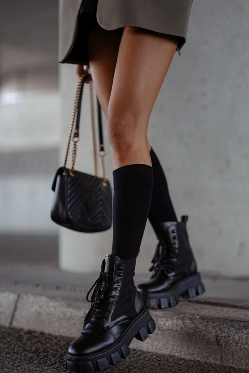 Dámske hladké podkolienky 0248.001 - Milena 37-41 kaštanová