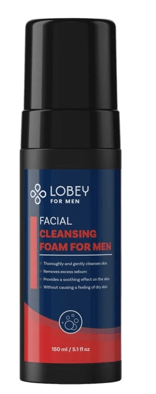 LOBEY Čistiaca pena na tvár pre mužov 150 ml