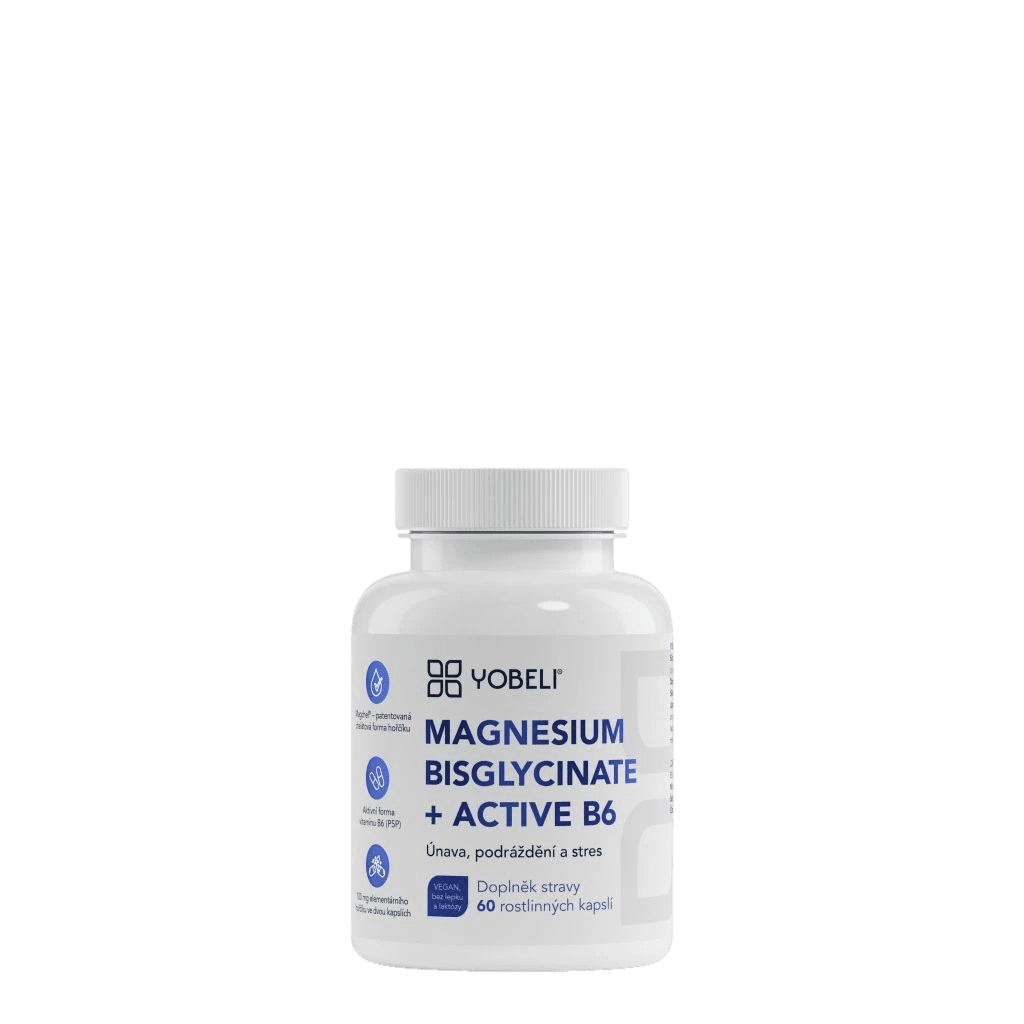LOBEY Yobeli Horčík bisglycinát a vitamín B6 60 kapsúl
