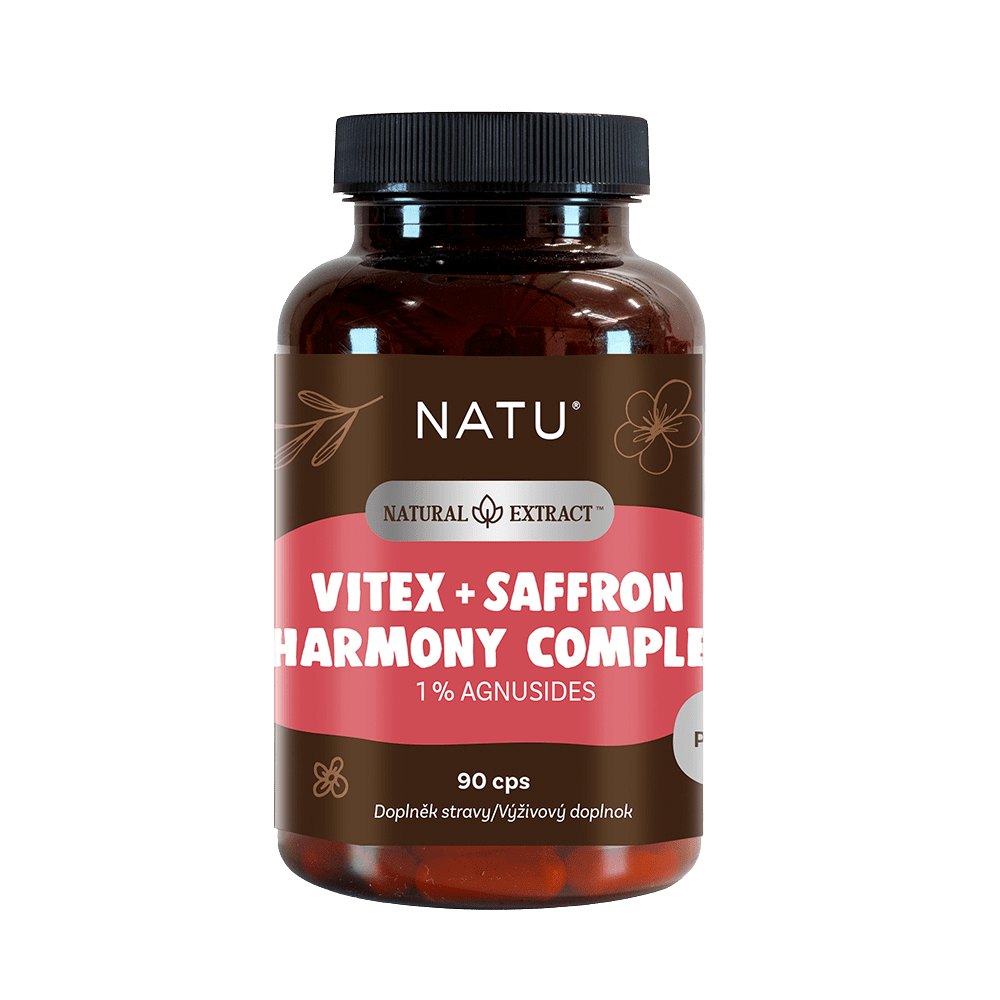NATU Natural Extract, Drmek extrakt (1% agnusidov) so šafránom 90 kapsúl