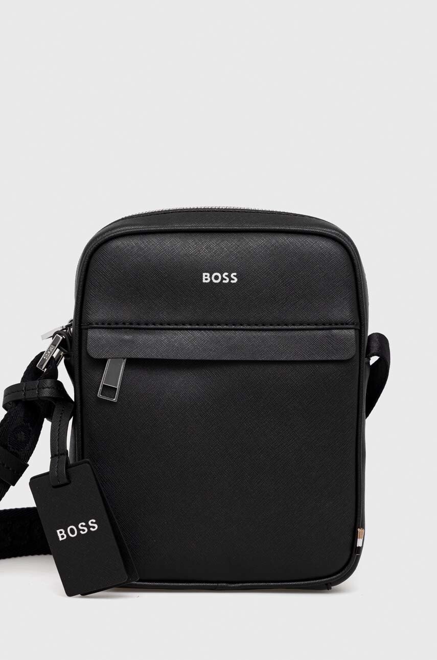 Kožená taška BOSS Zair_NS zip