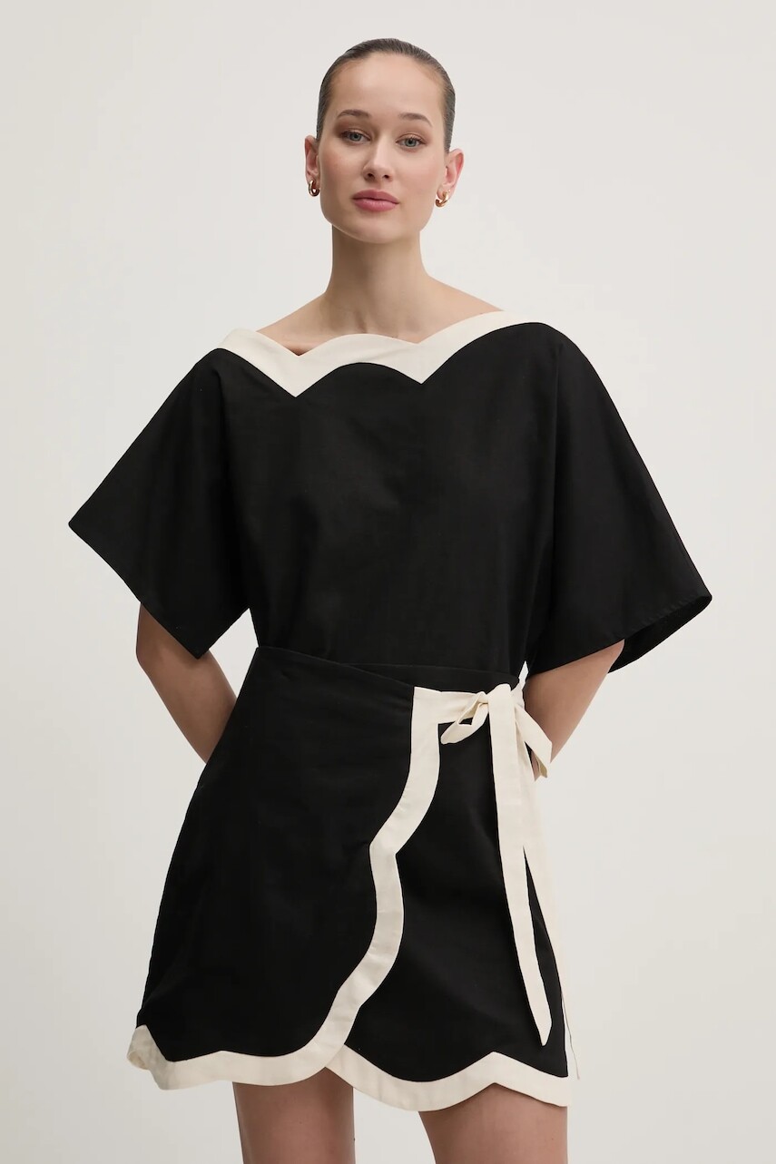 Blúzka s prímesou ľanu Never Fully Dressed