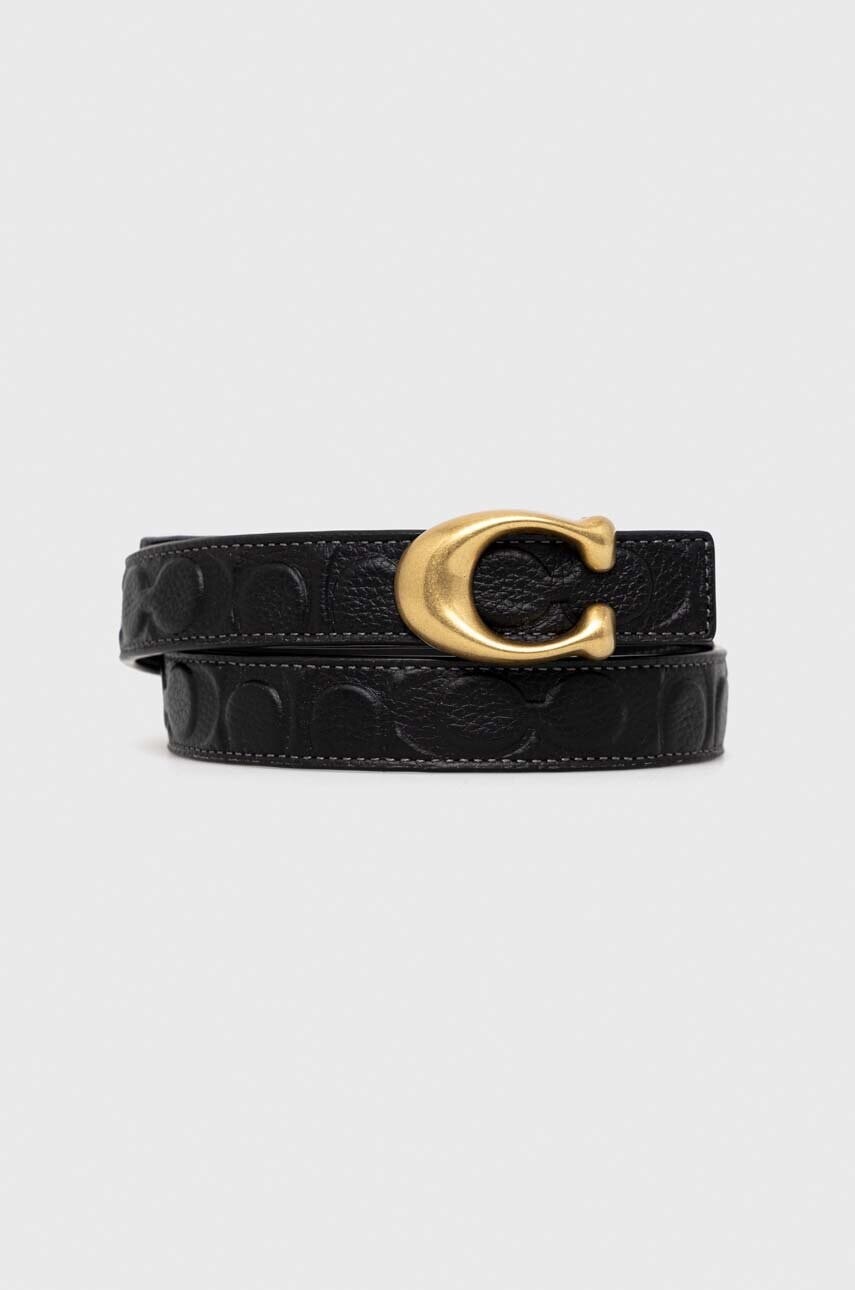 Obojstranný kožený opasok Coach