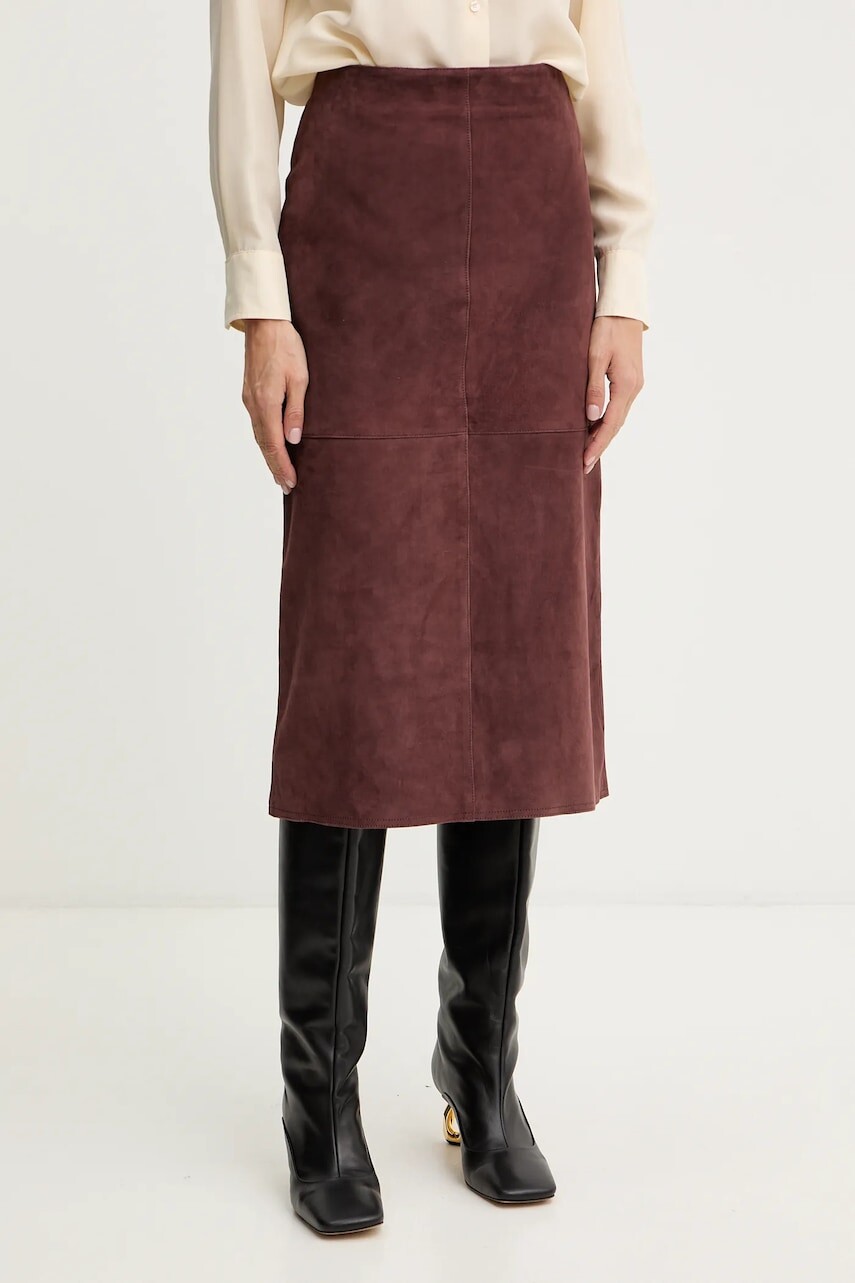 Semišová sukňa Weekend Max Mara PALA