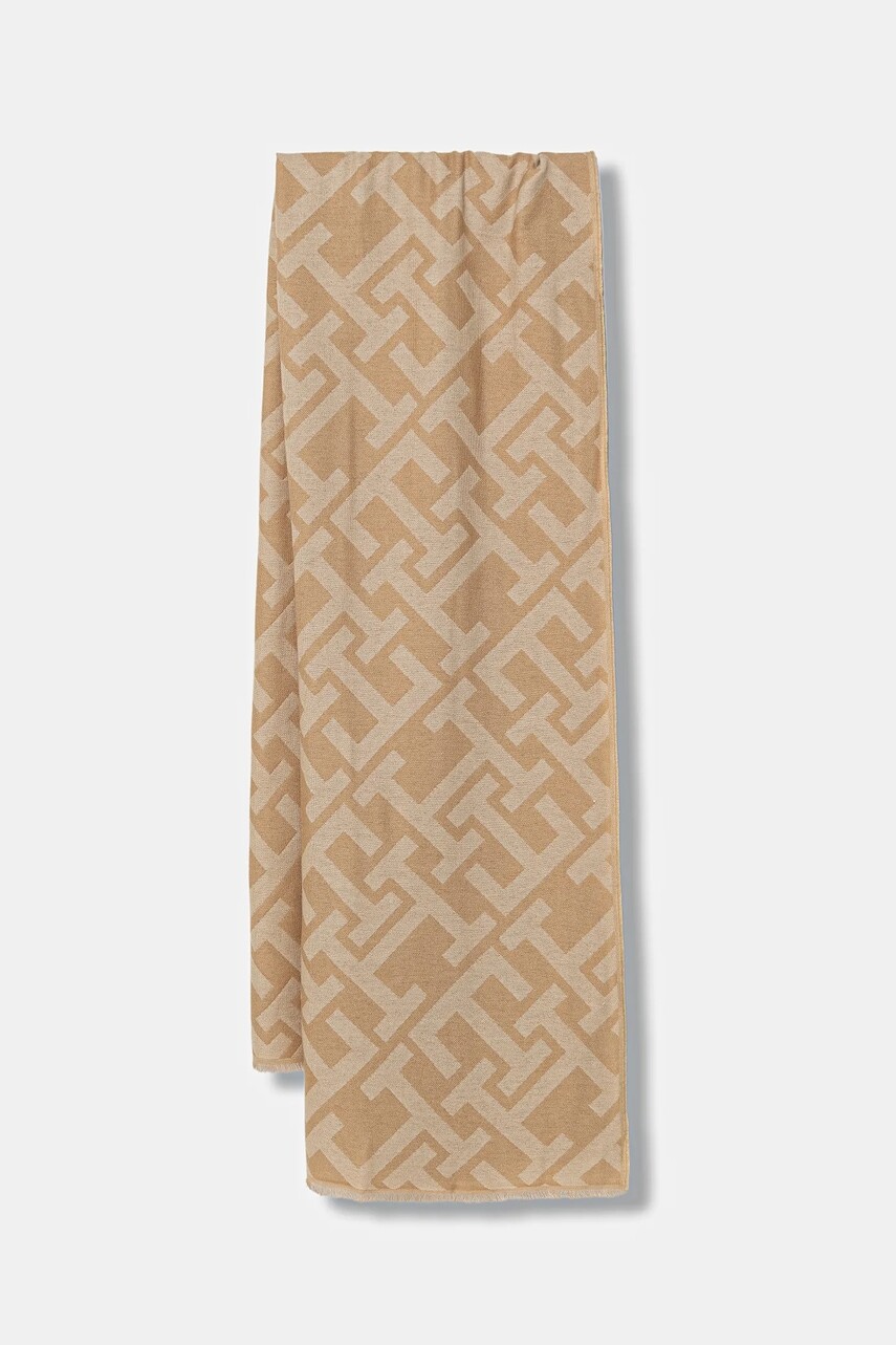 Šál s prímesou vlny Tommy Hilfiger