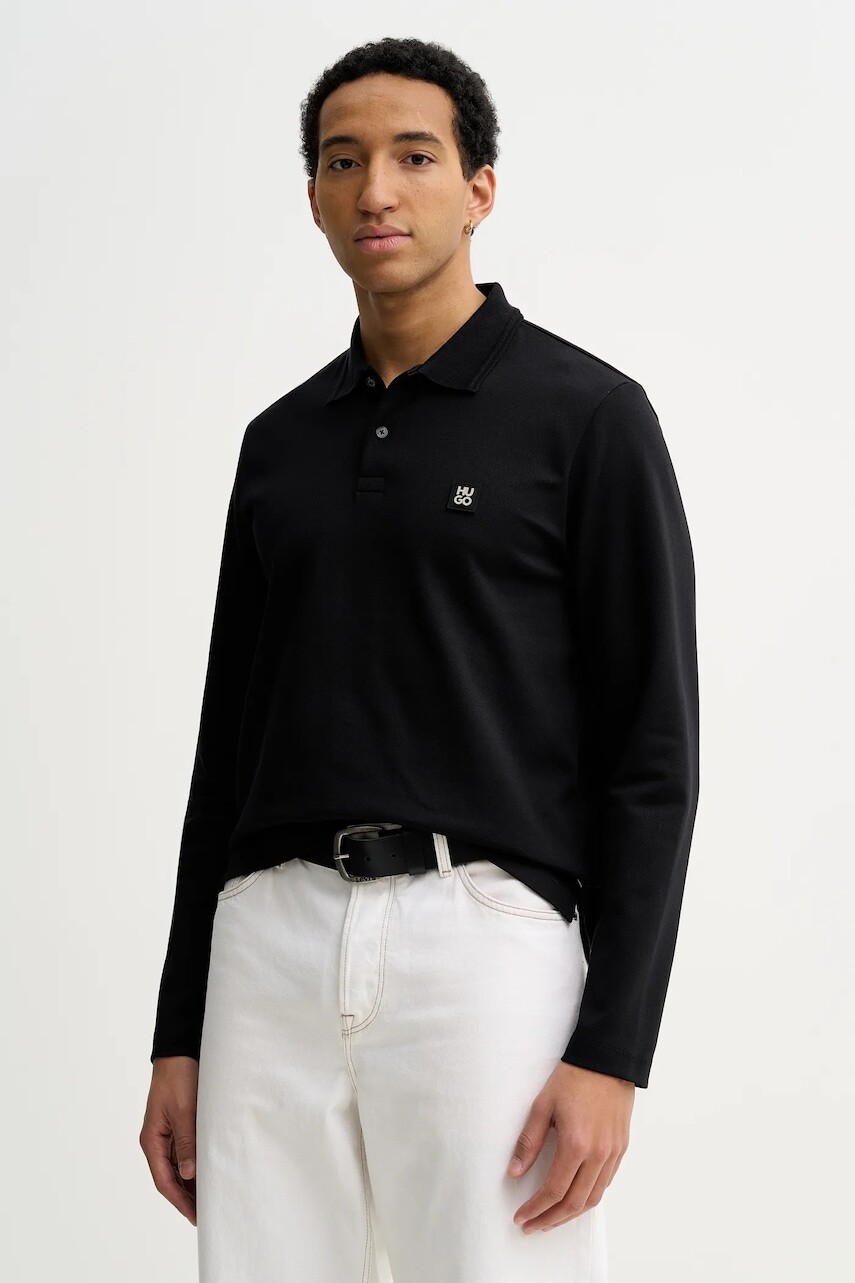 Tričko s dlhým rukávom HUGO Dinote