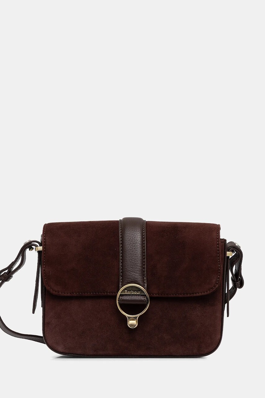 Semišová kabelka Barbour Rosa