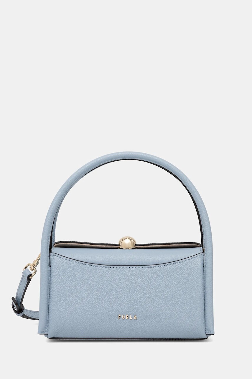 Kožená kabelka Furla Nicole Mini Boston Bag