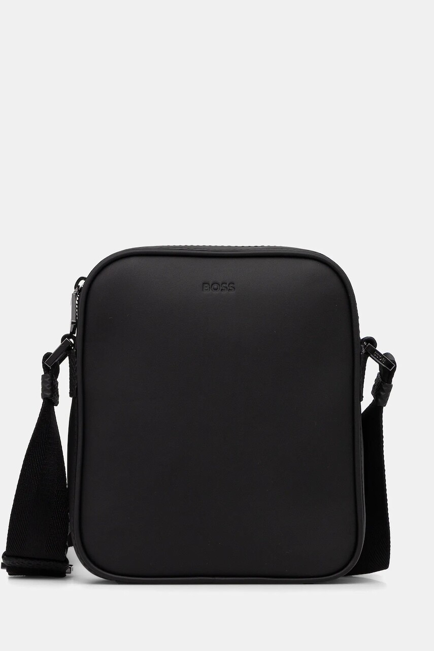 Kožená taška BOSS New Crosstown_M_NS