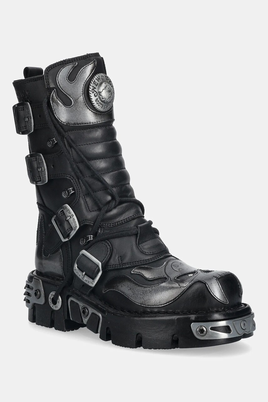 Kožené členkové topánky New Rock