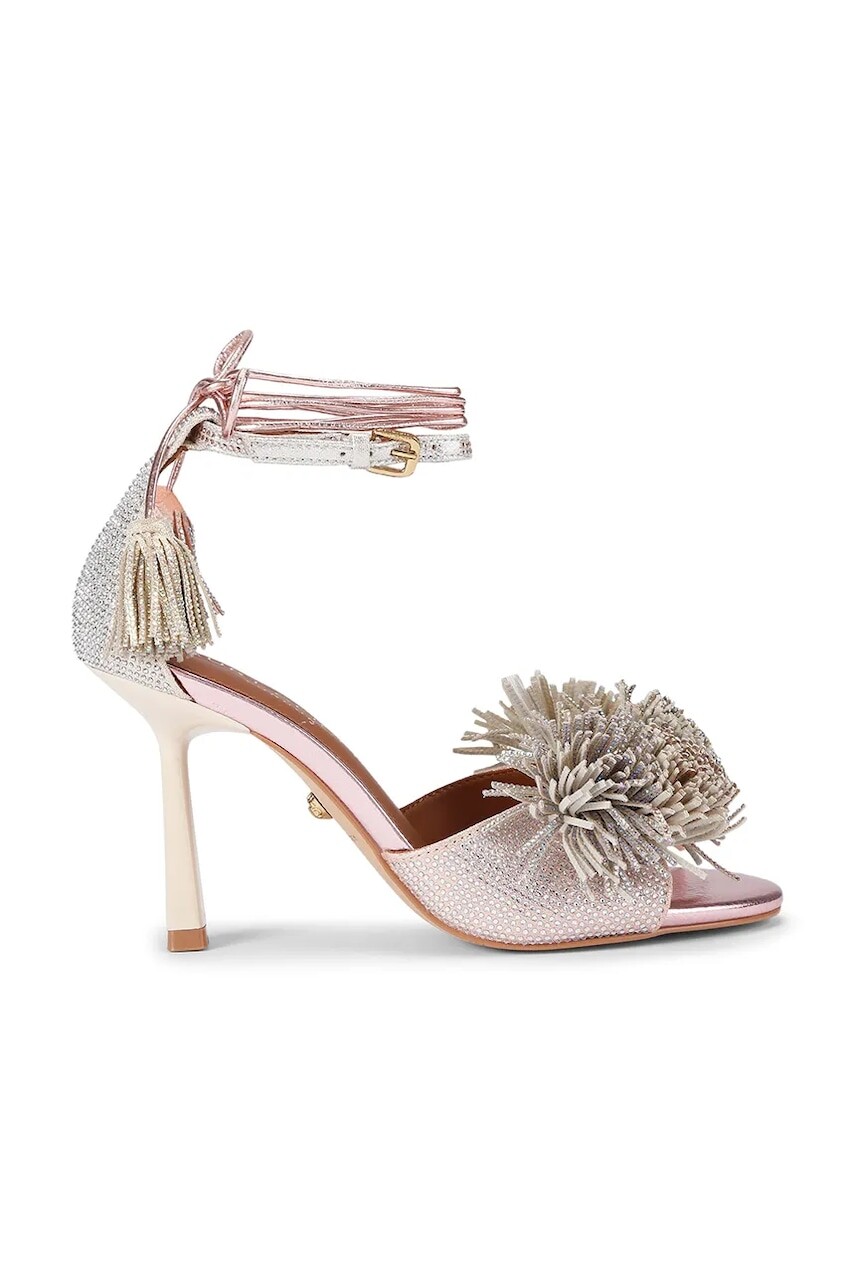 Sandále Kurt Geiger London Pom Pom Ankle Tie Sandal