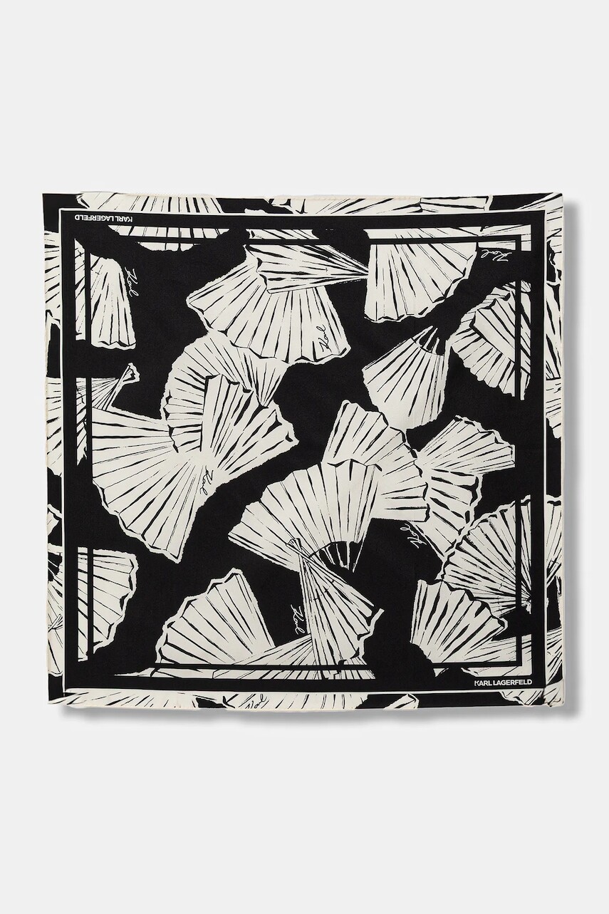 Hodvábna šatka Karl Lagerfeld K/SIGNATURE