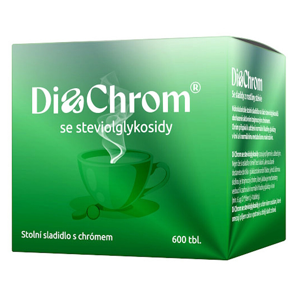 DI CHROMSe steviolglykozidy stolné sladidlo 600 tabliet