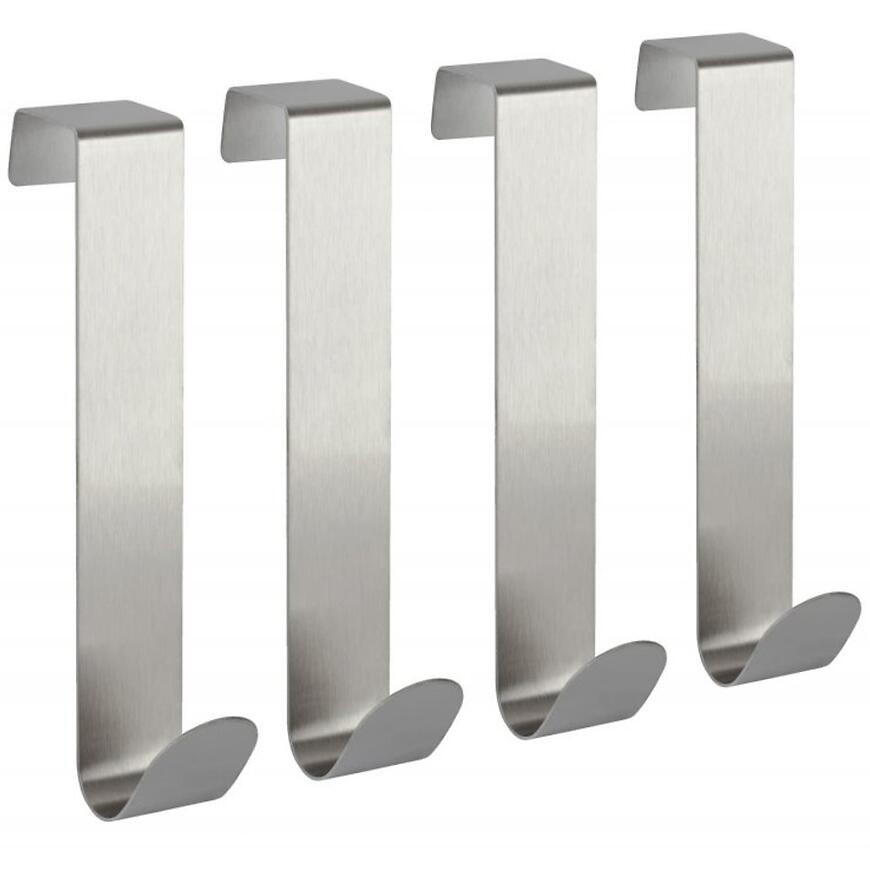 Vešiak na dvere 22x120 mm z nehrdzavejúcej ocele 4 ks