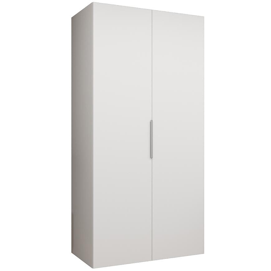 Skriňa Marbella I 100 biela/strieborný