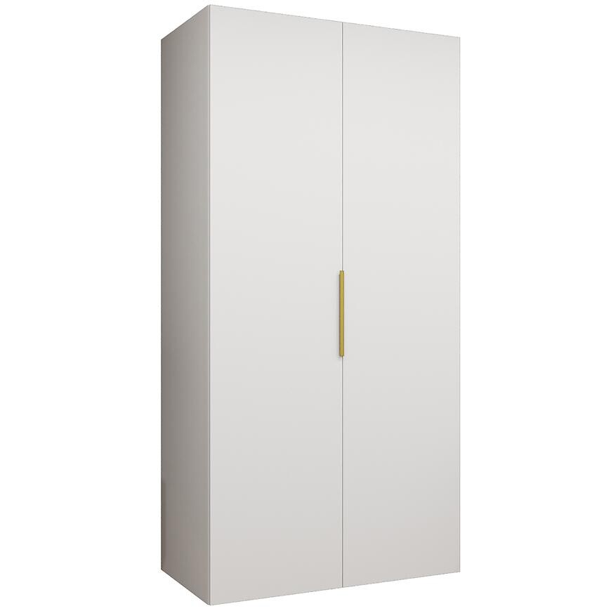 Skriňa Marbella I 100 biela/zlatá