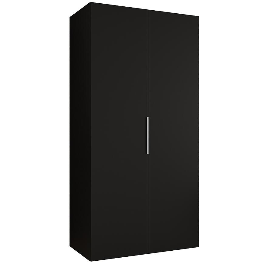 Skriňa Marbella I 100 čierna/strieborný