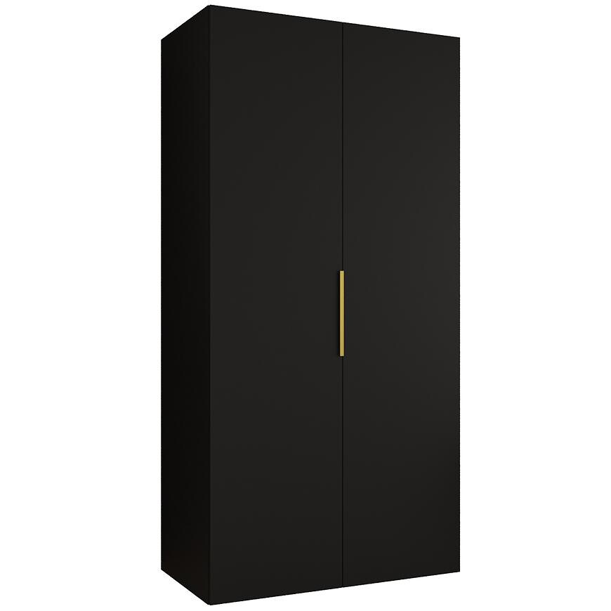 Skriňa Marbella I 100 čierna/zlatá