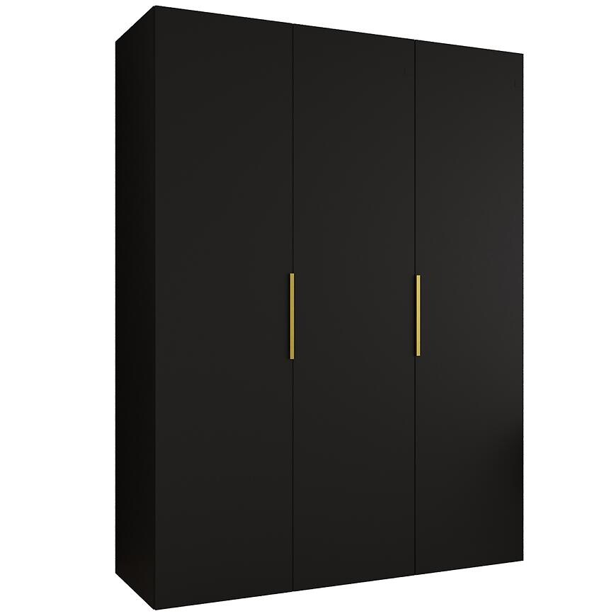 Skriňa Marbella I 150 čierna/zlatá