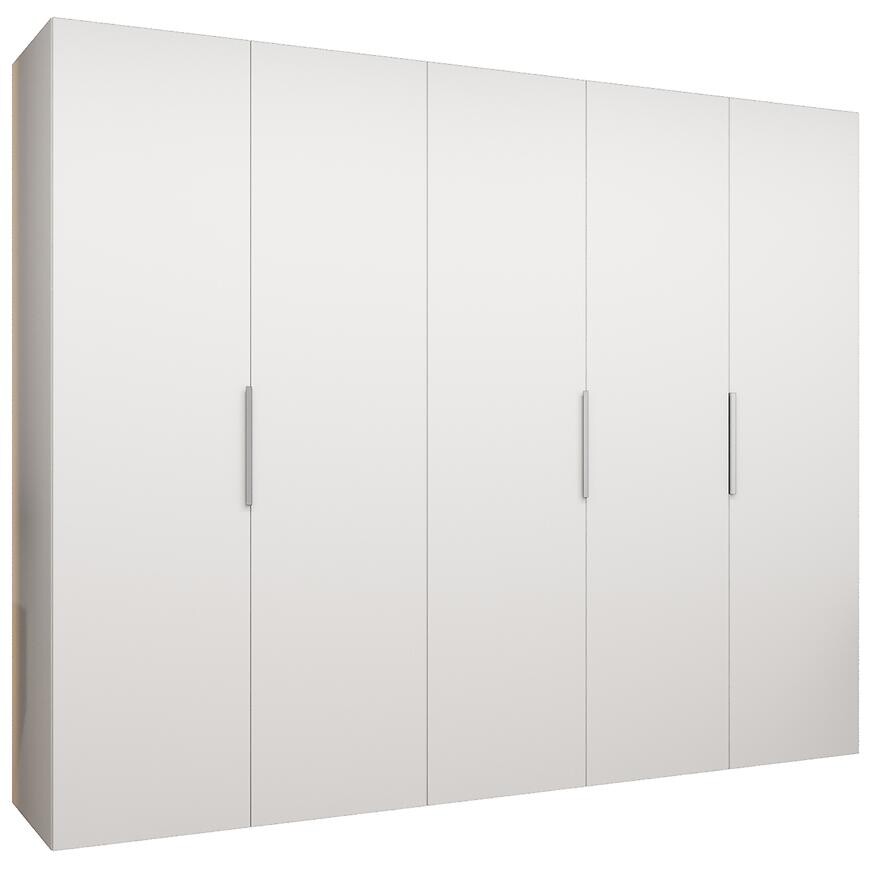 Skriňa Marbella I 250 biela/strieborný