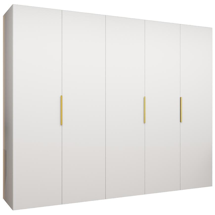 Skriňa Marbella I 250 biela/zlatá