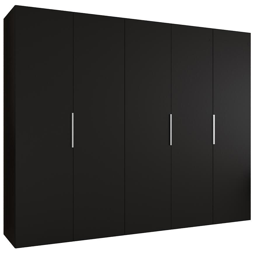 Skriňa Marbella I 250 čierna/strieborný