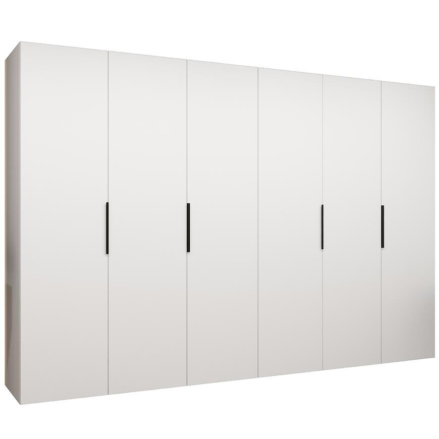 Skriňa Marbella I 300 biela/čierna