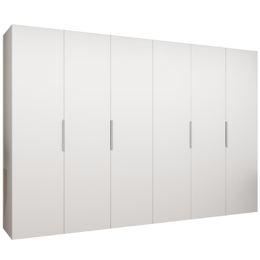 Skriňa Marbella I 300 biela/strieborný