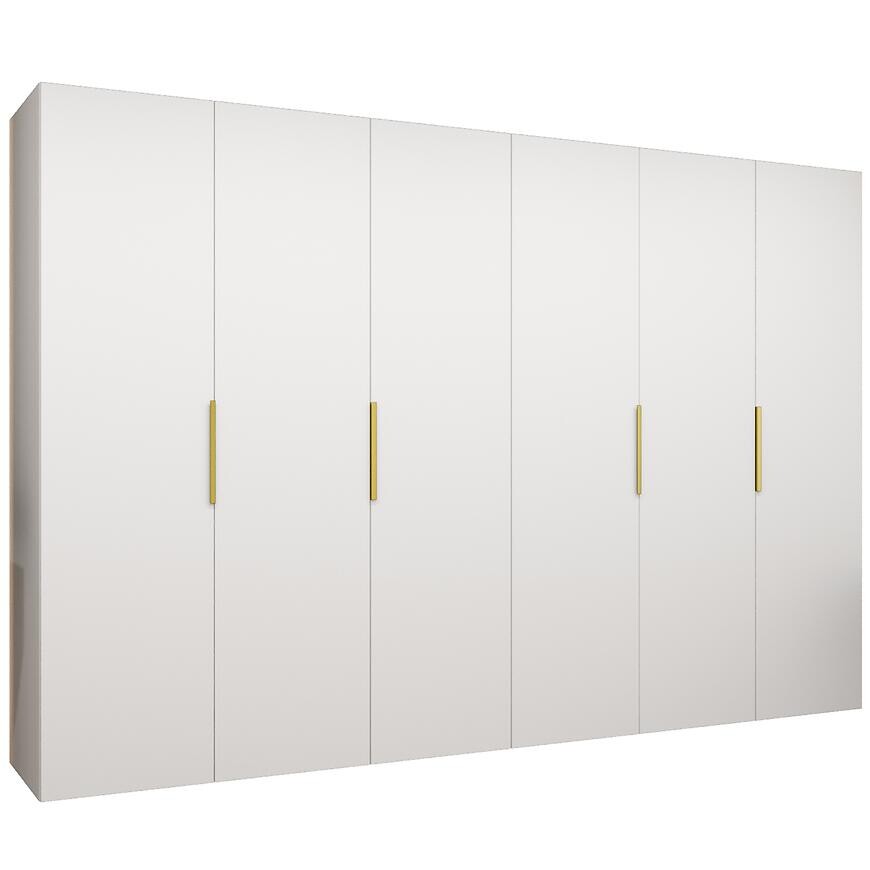 Skriňa Marbella I 300 biela/zlatá