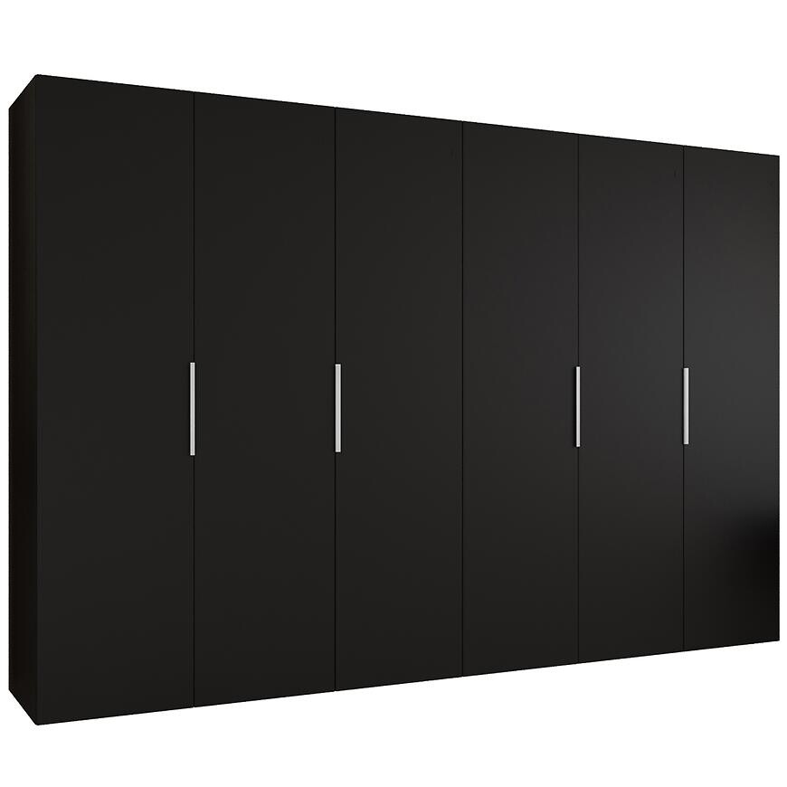 Skriňa Marbella I 300 čierna/strieborný