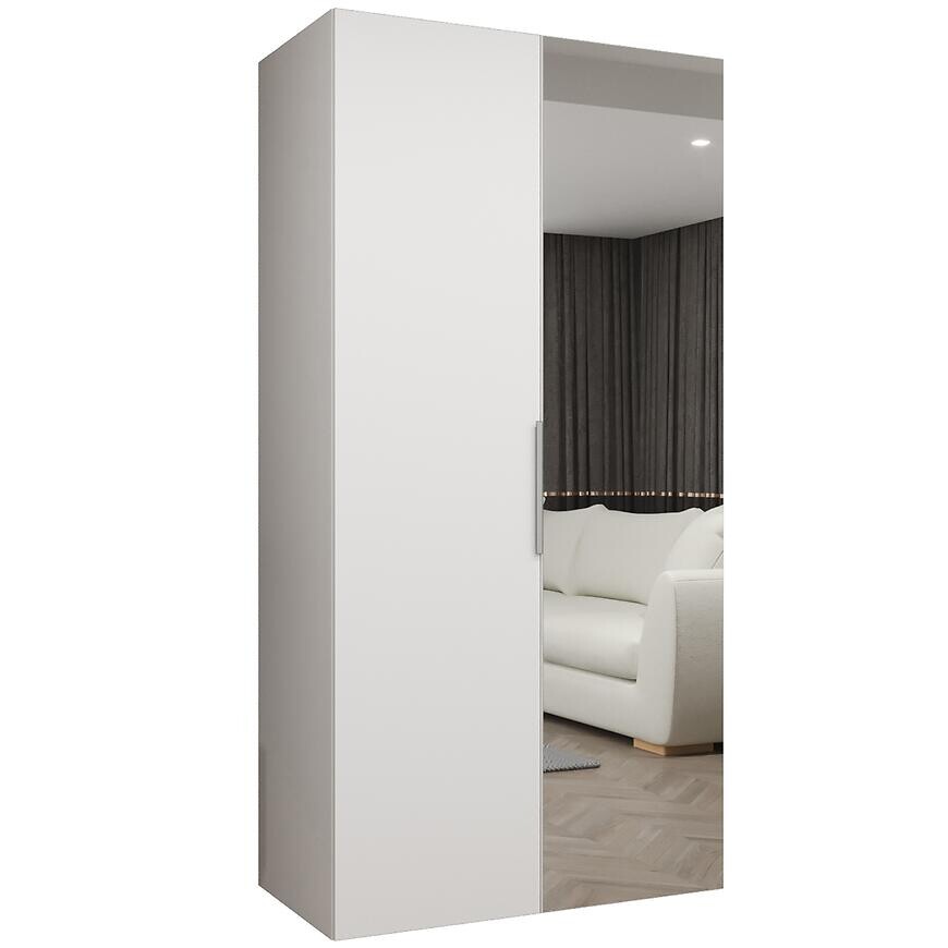 Skriňa Marbella II 100 biela/strieborný