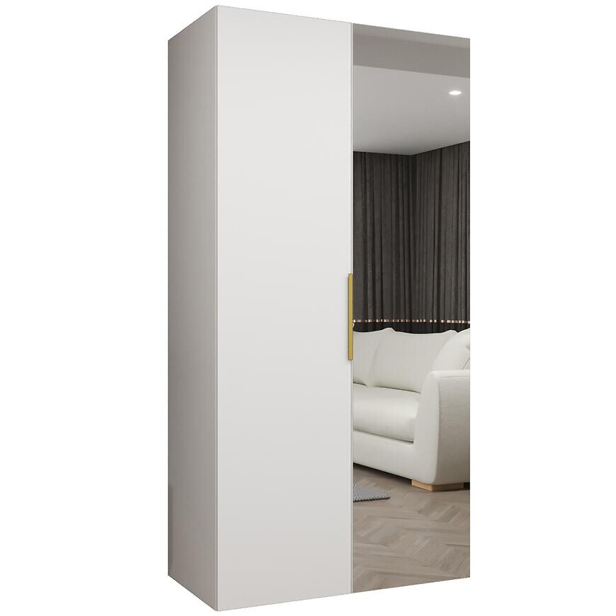 Skriňa Marbella II 100 biela/zlatá