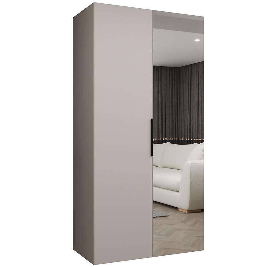 Skriňa Marbella II 100 kašmír/čierna