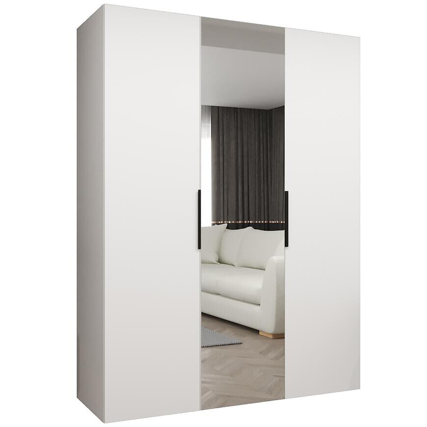 Skriňa Marbella II 150 biela/čierna