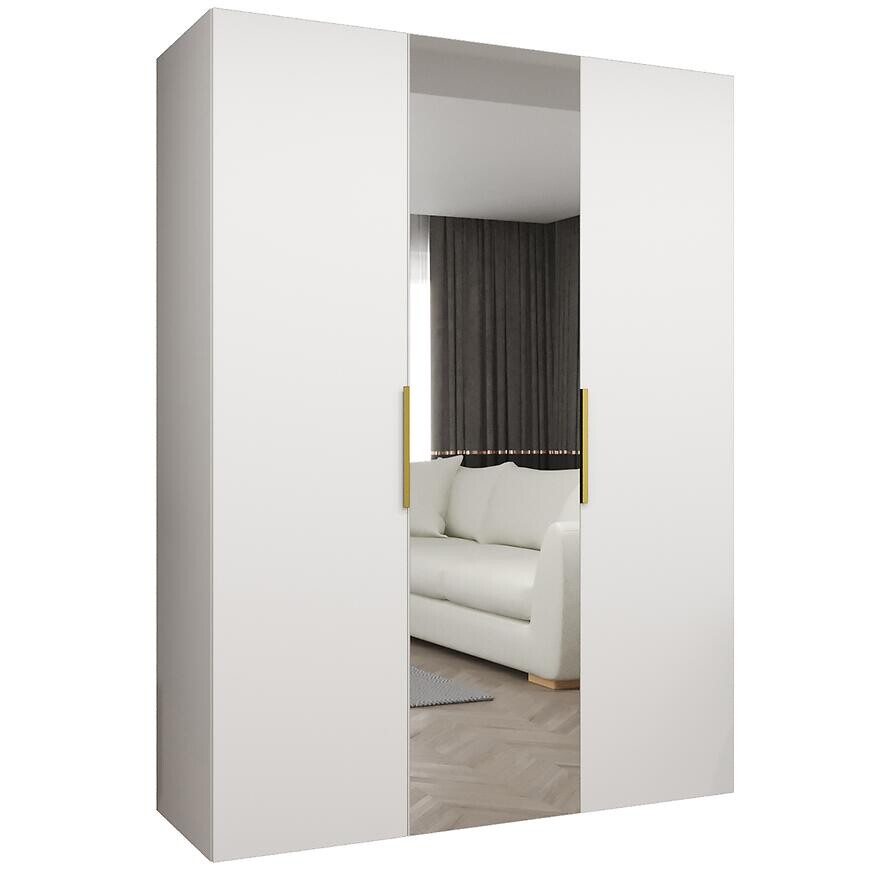 Skriňa Marbella II 150 biela/zlatá