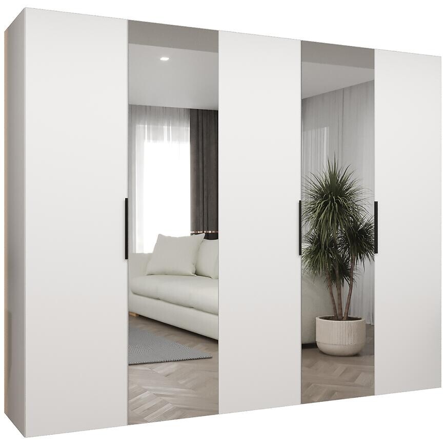 Skriňa Marbella II 250 biela/čierna