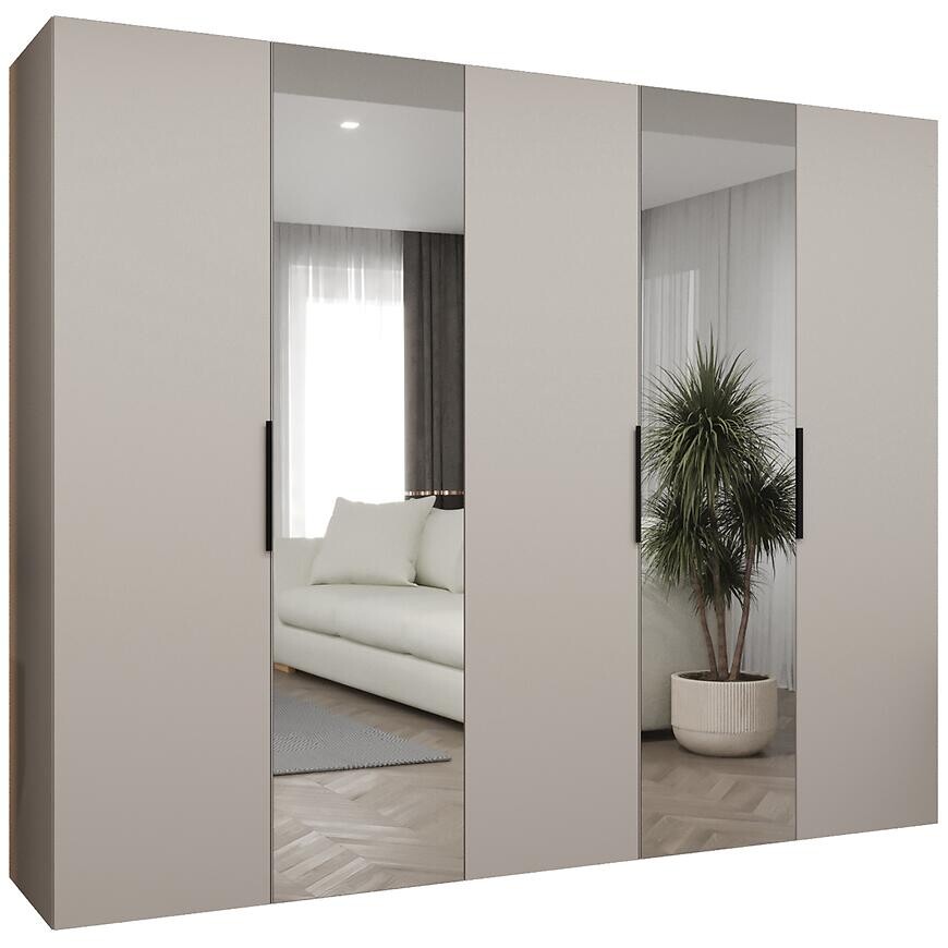 Skriňa Marbella II 250 kašmír/čierna