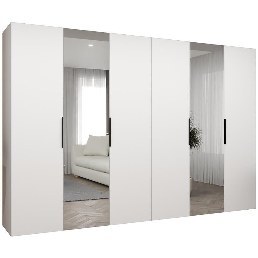 Skriňa Marbella II 300 biela/čierna